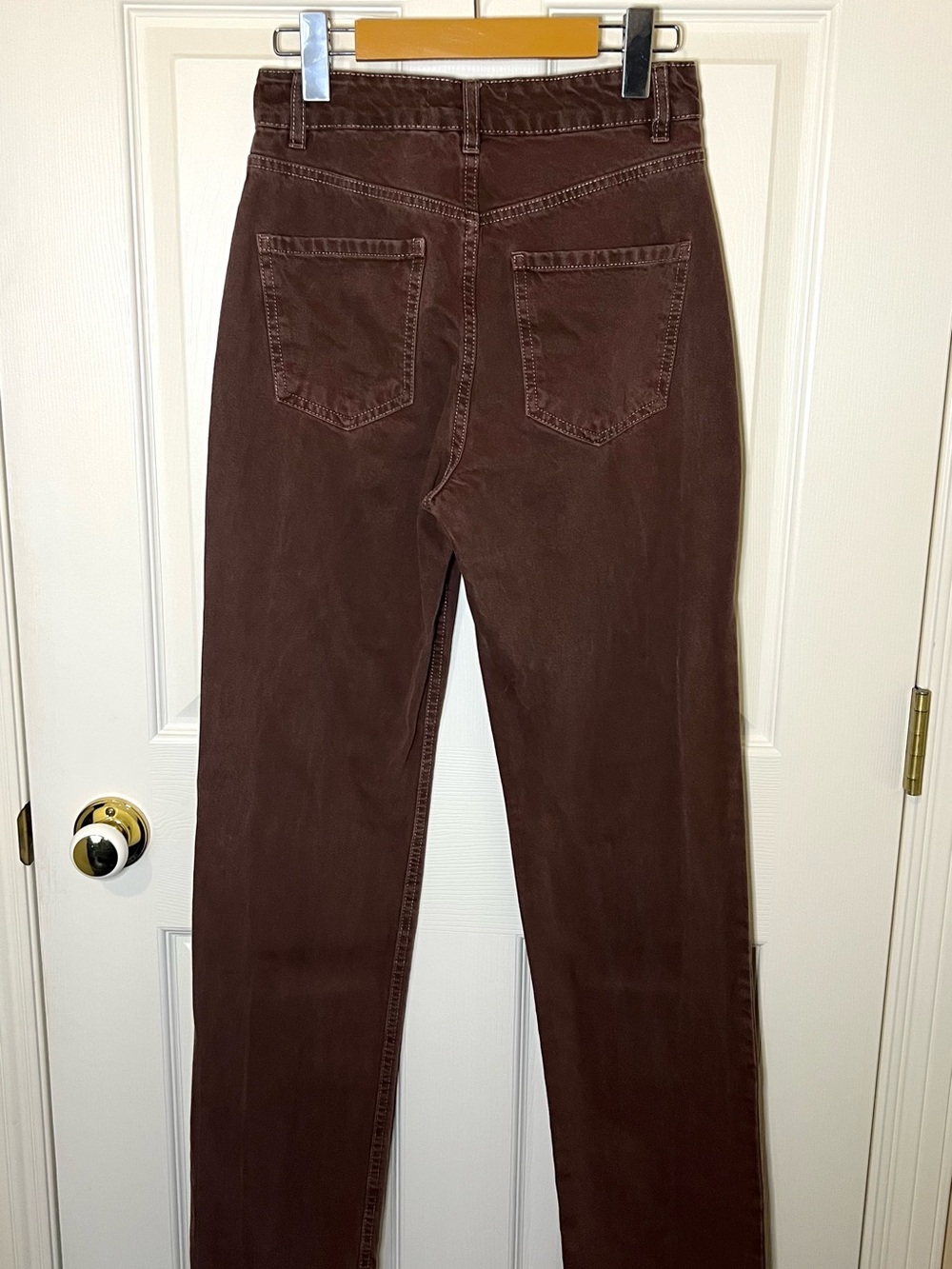 Dynamite Irina Straight Jeans in Dark Brown - Picture 2 of 5